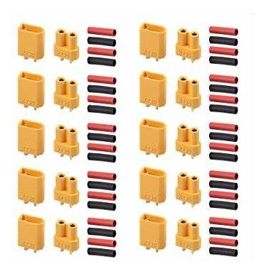 Autoutlet 20pcs 10pairs Xt30 Bala Conectores Enchufes Macho 