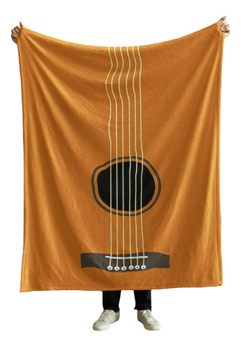 Cobija Frazada Manta Yo Soy La Señora Loca De Los Perros Guitarra Frazada Ligera 110x160cm