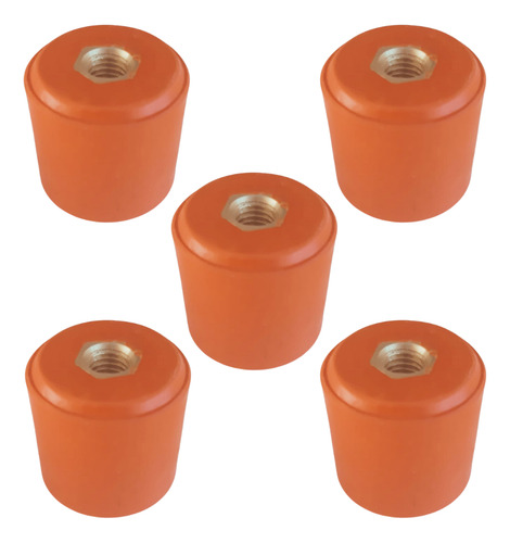 Isolador Epoxi Barramento 30 X 30mm Rosca M8 Kit C/ 5 Peças
