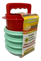 Comprar Molde Prensa Plástico Para Hamburguesa Hermético X 4