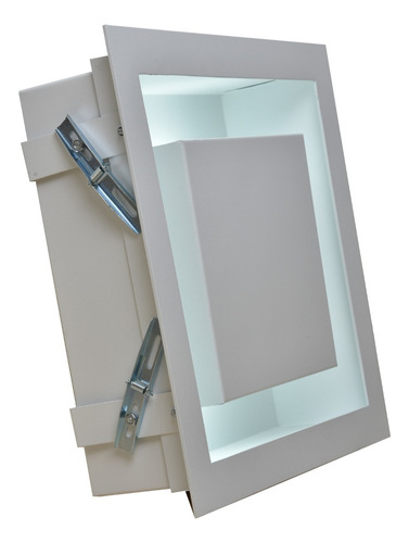 Kit 3 Lustre Plafon Embutir 60x60 Branco Para Cabeceira