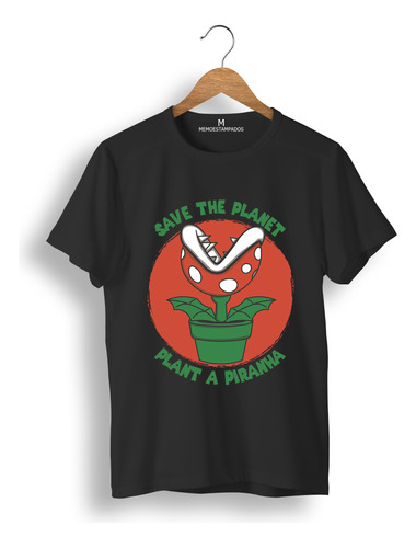 Remera: Mario Save The Planet  Memoestampados