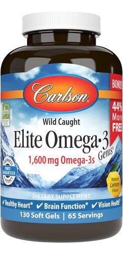 Carlson Elite Wild Caught Omega 3 Gems X 130 Cáps