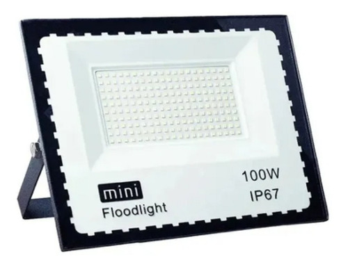 Refletor Led 100w Smd Prova D´água Mini Holofote 6500k