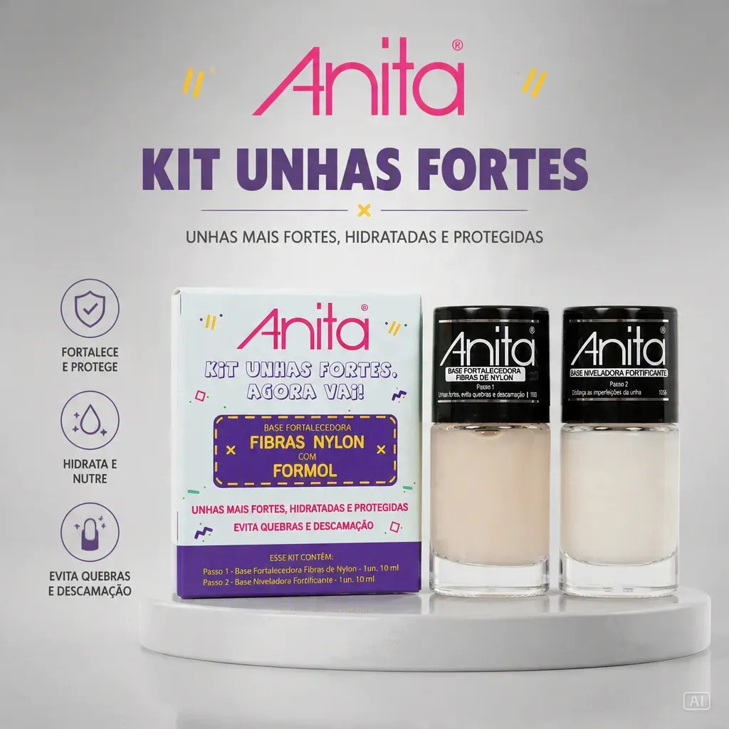 Anita Unhas Fortes Agora Vai 10ml Incolor