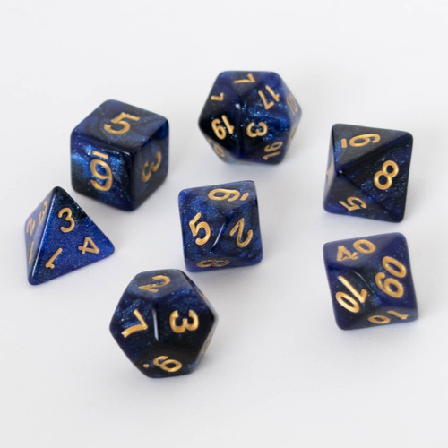 Set De 7 Dados Para Rol - Eternal Night