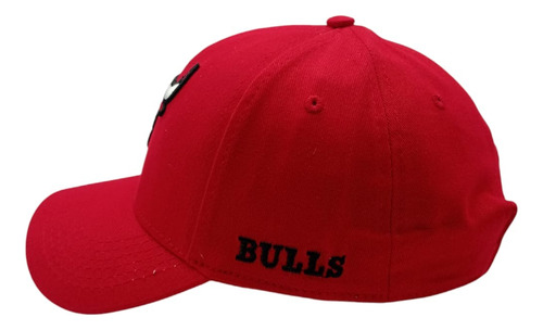 Gorra Visera Curva Equipos Diseño Deportes Calidad Premium Bull Red Classic Medida Única Ajustable Lisa