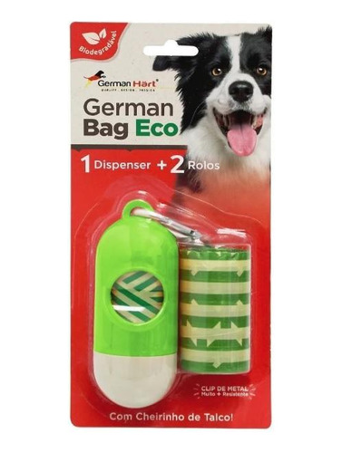 Dispenser Cata-caca Bambu Biodegradavel Cachorro 2 Refil