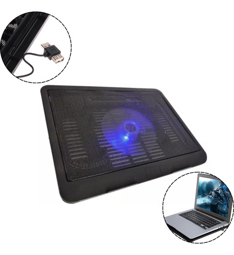 Soporte Base Notebook Cooling Pad Ventilador