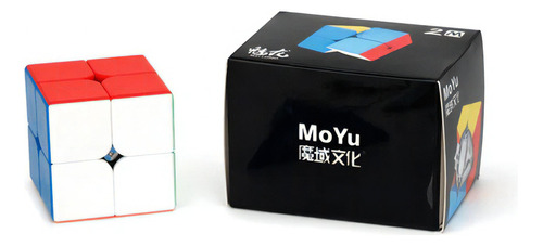 2x2x2 Meilong M Cubo Magnético Velocidad Moyu Color de la estructura Stickerless