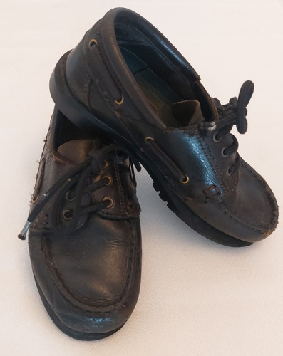 Zapato Escolar Cuero Negro