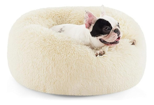 Bedsure Cama Calmante Para Perros Y Gatos Pequeños Color Crema Diseño Pequeño 3