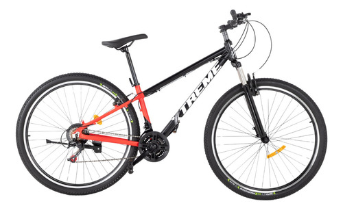 Bicicleta Montaña Rodada 29 Con Frenos Shimano 21v Aluminio Color Negro Con Rojo Y Plata Modelo Hjbaal020001-Negro Tamaño Del Cuadro Estandar XTREME LIFE