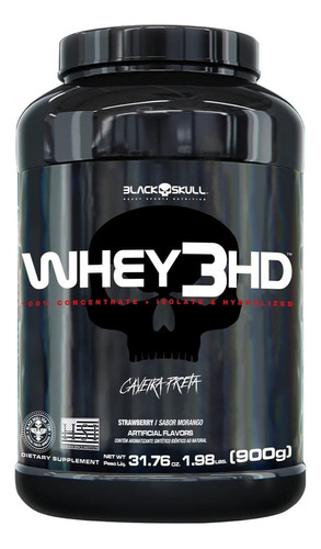 Whey Protein 3hd Pote 900g - Black Skull