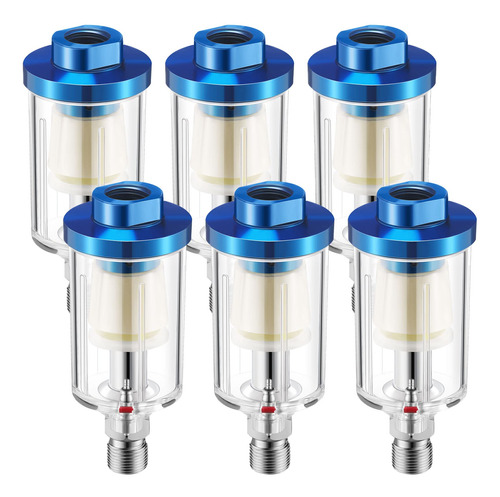 Paquete De 6 Mini Filtros Separadores De Aceite De Agua Npt