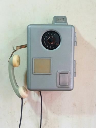 Antiguo Telefono Semipublico Siemens Impecable!!! Gris (Usado)