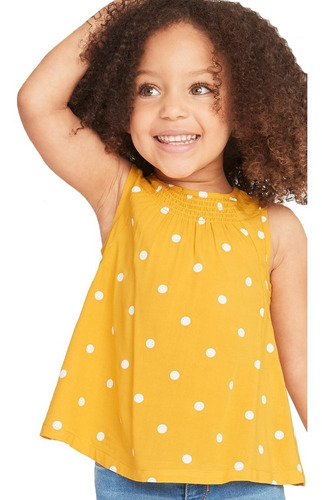 Blusa Niña Bebé Sin Mangas Estampado Suave Rayón Old Navy