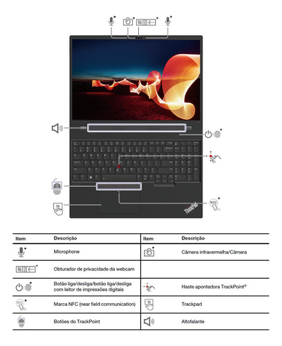Notebook Thinkpad T14 Gen 4 Core I7 13th 16gb 256gb Ssd