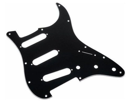 Pickguard Para Stratocaster Negro  Sambong Pm2 Musicalgotica