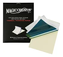 Comprar Papel Transfer Hectográfico Para Tatuar 20pzs Tatuaje Tattoo