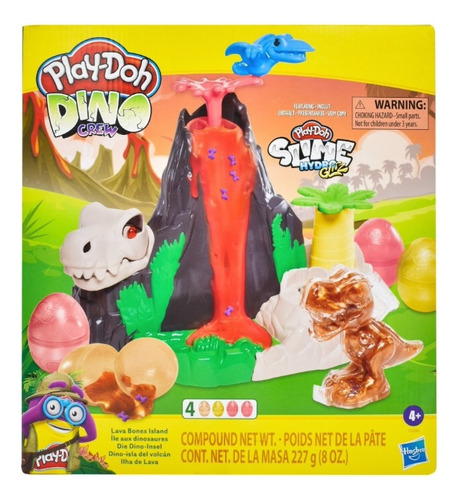 Masa Hasbro Play-doh Slime Dino Crew Dino-isla Volcán 