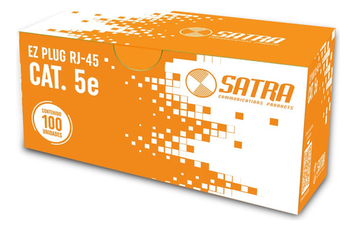 Satra Conector Ez Plug Rj45 Cat 5e Caja 100 Unidades