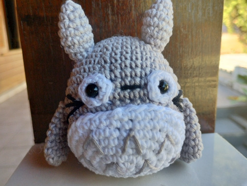 Totoro Em Amigurumi - Chaveiro De Crochê (studio Ghibli)