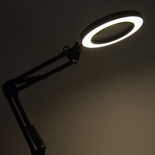 Abrazadera Para Lupa, 72 Led, Protección Ocular 5x