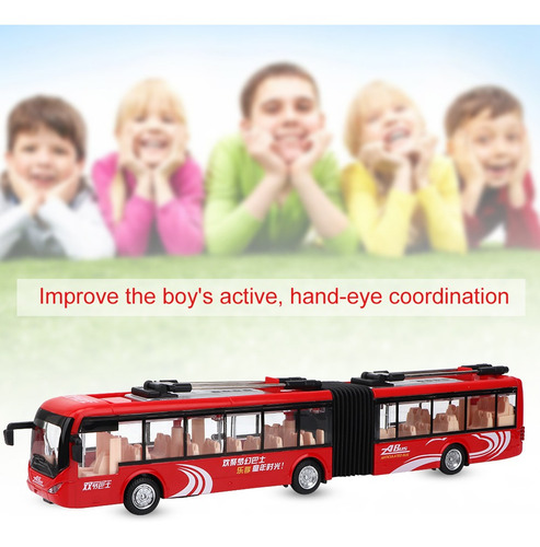 Autobús De Juguete Para Niños 1:48 Cs0133 Coche De Luz De Ci