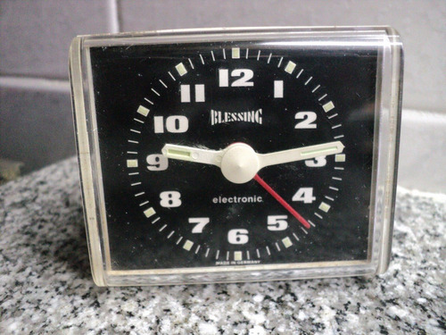 Antiguo Reloj Despertador Blessing Electronic Germany