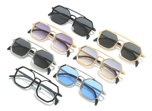 Gafas De Sol De Metal, Gafas De Sol A La Moda, Dobles