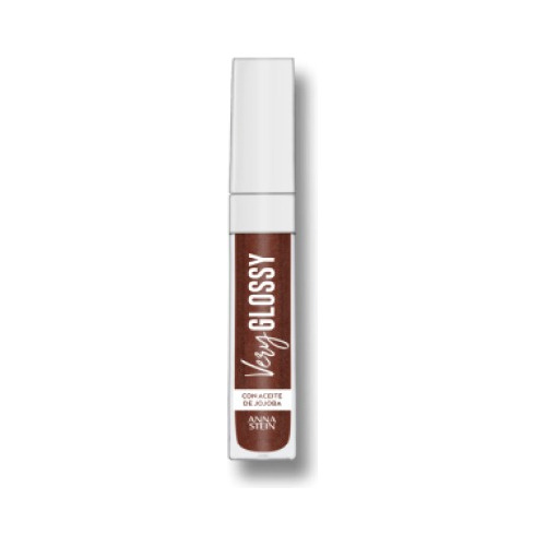 Brillo Labial Anna Stein Very Glossy 1 Brown Addict X6gr Color Bordó