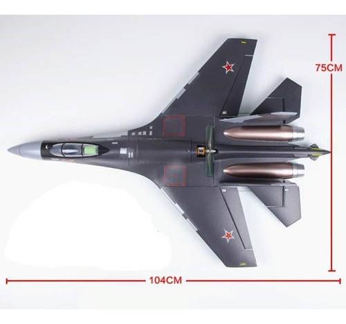 Avion A Control Remoto Su 35 Jet Fighter 1050 Mm Pnp