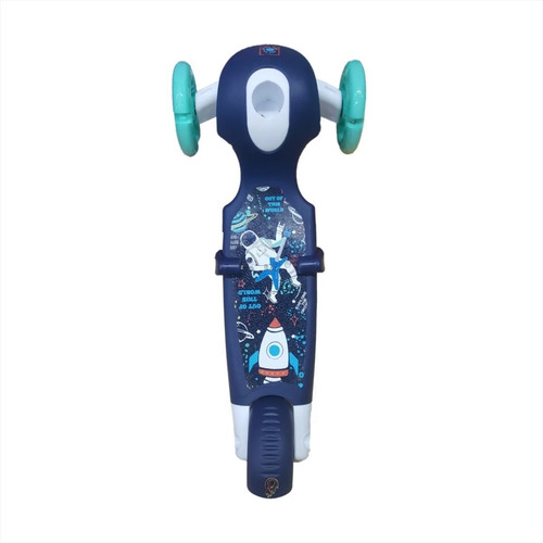 Imagen 2 de 3 de Monopatín Bipo 2 En 1 Con Luces Y Freno Scooter O1