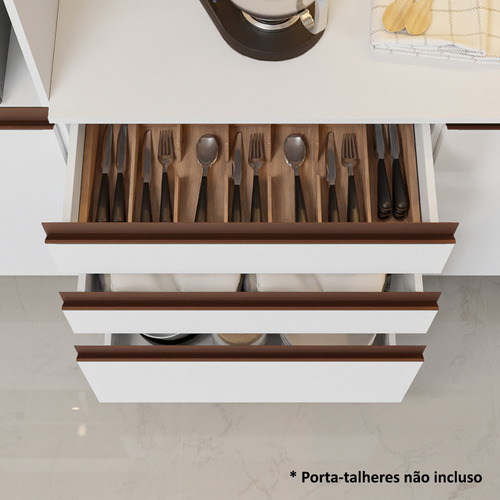 Cocina Integral Reims 330cm Madesa GRRM33000109 color blanco