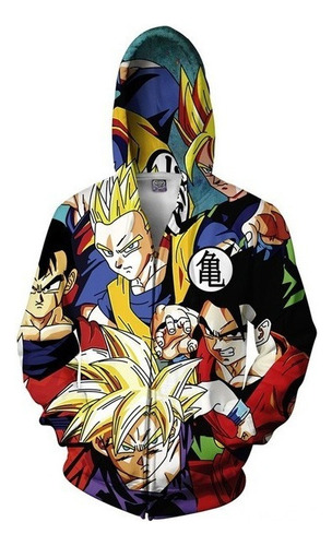 Sudadera Con Capucha Saiyan Anime Dragon Ball Para