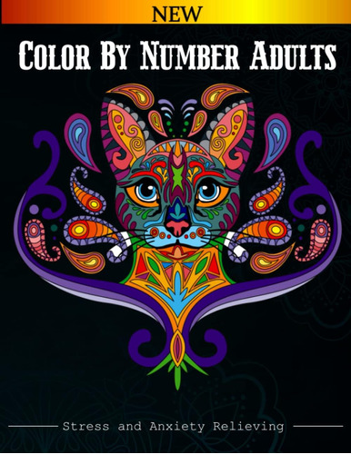 Libro: Color By Number Adults: 60 Pages Color By Number For 