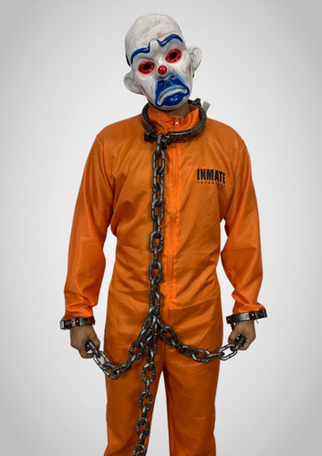 Disfraz Prisionero Preso Naranja Para Adulto Y Niño