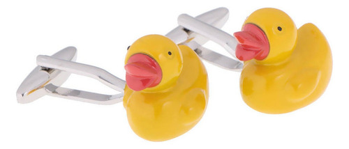 Cute Amarillo Pato Gemelos Moda Moda Camisa Joyería