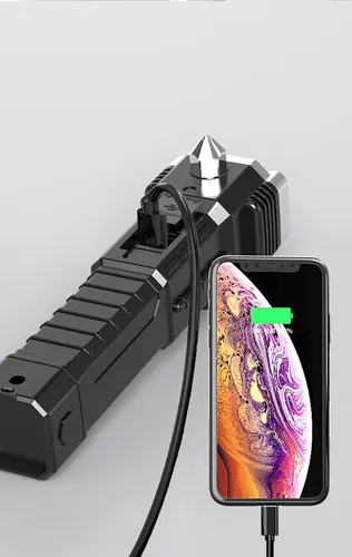 Linterna Táctica Militar Led Multifuncional 4 En 1 Para Coch