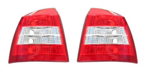 Par Lanterna Traseira Astra Hatch 98 A 02 Bicolor Cristal