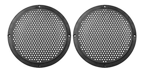 X Autohaux 2pcs 6'' Plastic Audio Speaker Cover Mesh Subwoof