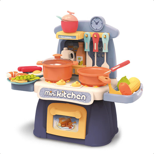 Mini Kitchen Juliana Y Julián Cocina De 23 Piezas Color Gris Gris