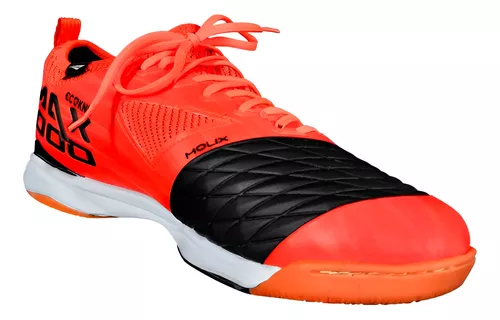 Chuteira Futsal Penalty Max 1000 Ecoknit - Laranja/Preta