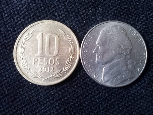 Moneda Estados Unidos Five Cents Níquel 2004 Ceca P (c31)