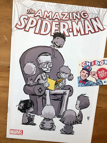 Comic - Amazing Spider-man #14 Skottie Young Baby Stan Lee