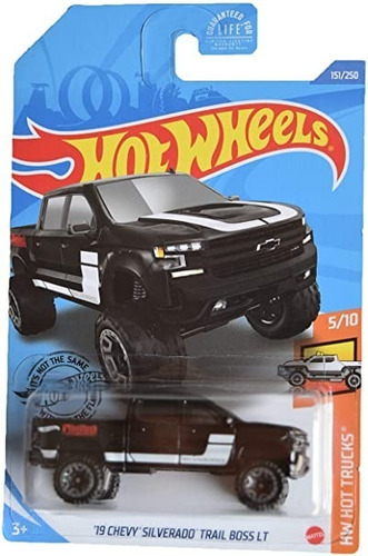 Hot Wheels '19 Chevy Silverado Trail Boss Lt Hw Hot Trucks 