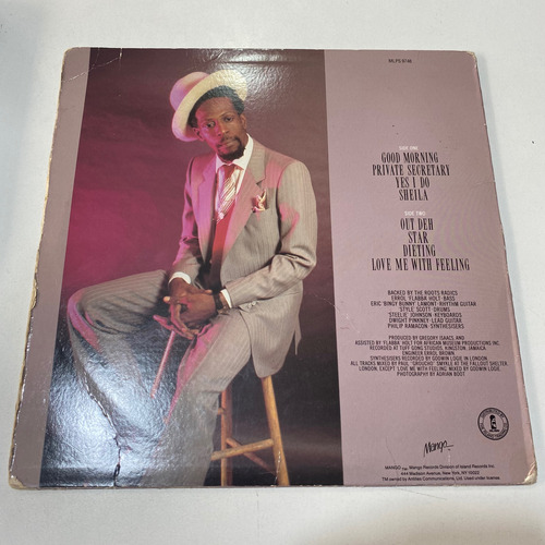 Lp Reggae- Gregory Isaacs ( Out Deh, Importado ) (Usado)
