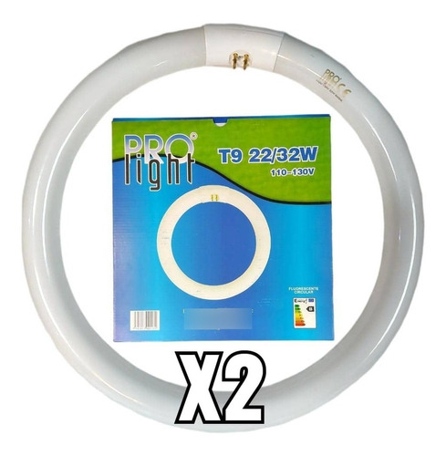 Bombillo Circular Fluorescente 32w Prolight X 2 Unid