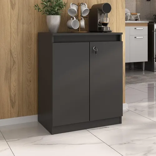 Aparador Buffet 60cm 2 Portas Com Chave Multimóveis CR50099